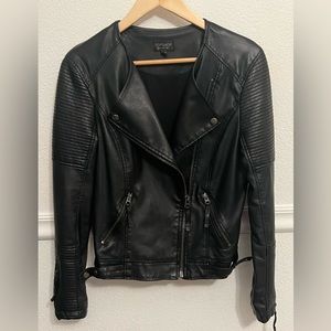 Top Shop black motorcycle jacket